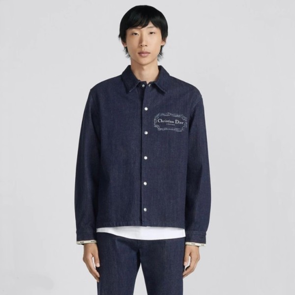❤디올 남성 블루 셔츠 - Dior Mens Blue Tshirts - di554x