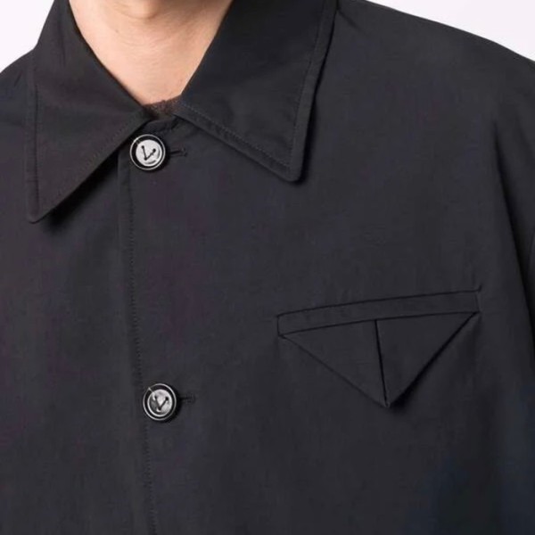 ❤보테가베네타 남성 블랙 반팔 셔츠 - Bottega veneta Mens Black Shirts - bv102x