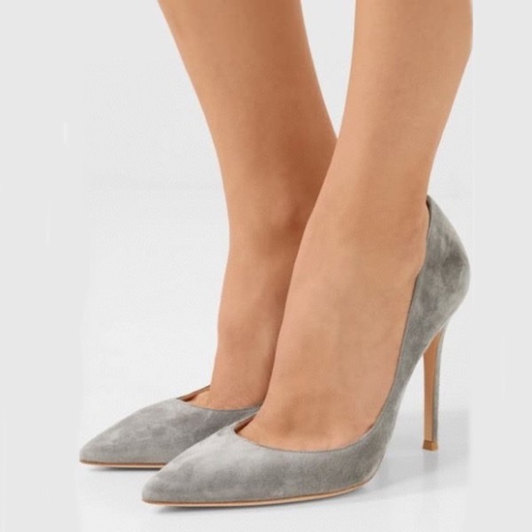 ❤지안비토로씨 여성 그레이 하이힐 - Gianvito rossi Womens Gray High-heels - ro07x