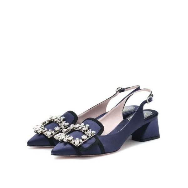 ❤로저비비에 여성 네이비 슬링백 - Roger Vivier Womens Navy Sandals - vi01x