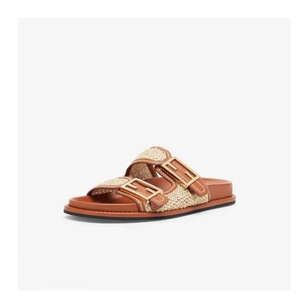 ❤펜디 여성 카멜 슬리퍼 - Fendi Womens Camel Slipper - fe153x