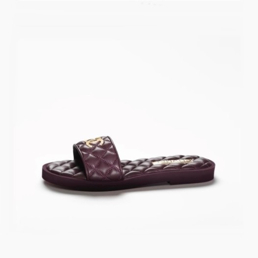 ❤샤넬 여성 버건디 슬리퍼 - Chanel Womens Burgundy - ch474x
