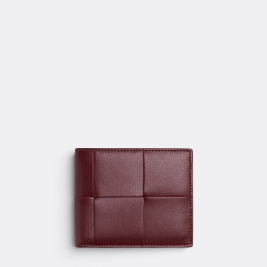 ❤보테가베네타 남성 버건디 반지갑 - Bottega Veneta Mens Burgundy Half Wallet - bv104x