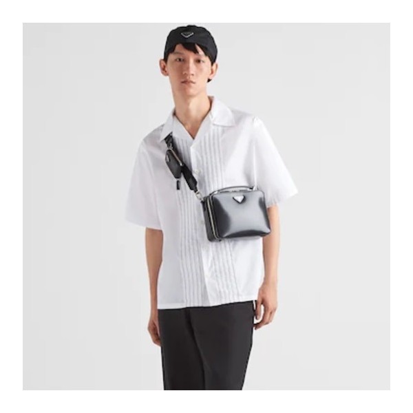 ❤프라다 남성 모던 화이트 반팔 셔츠 - Prada Mens White Short sleeved Shirts - pr618x