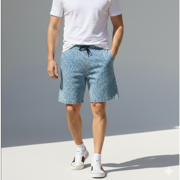 ❤루이비통 남성 데님 반바지 - Louis vuitton Mens Denim Half-pants - lv1598x