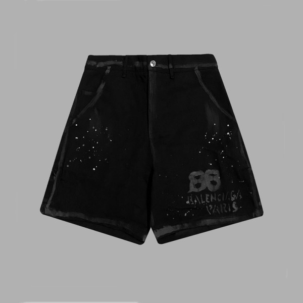 ❤발렌시아가 남성 블랙 반바지 - Balenciaga Mens Black Half-pants - ba530x