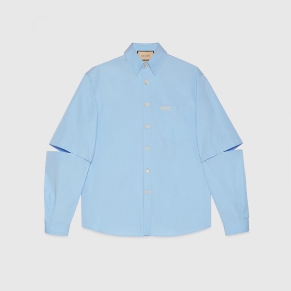 ❤구찌 남성 트렌디 블루 셔츠 - Gucci Mens Blue Shirts - gu877x