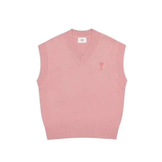 ❤아미 남/녀 핑크 베스트 - Ami Unisex Pink Vest - am11x