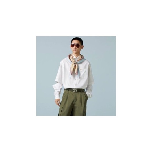 ❤구찌 남성 트렌디 화이트 셔츠 - Gucci Mens White Shirts - gu881x
