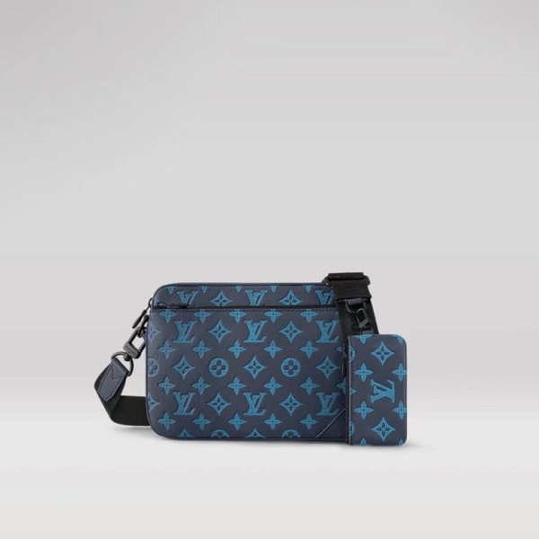 ❤루이비통 남성 블루 메신저백 - Louis vuitton Mens Blue Cross Bag - lv1651x