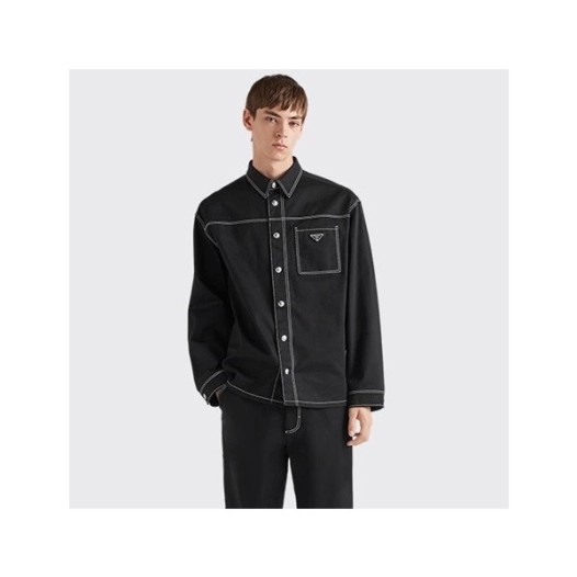 ❤프라다 남성 모던 블랙 셔츠 - Prada Mens Black Tshirts - pr642x