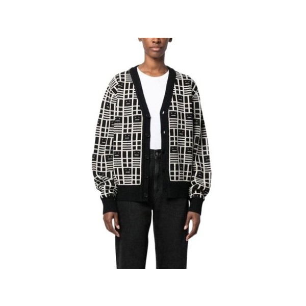 ❤아크네 남/녀 브이넥 블랙 가디건 - Acne Unisex Black Cardigan - ace219x