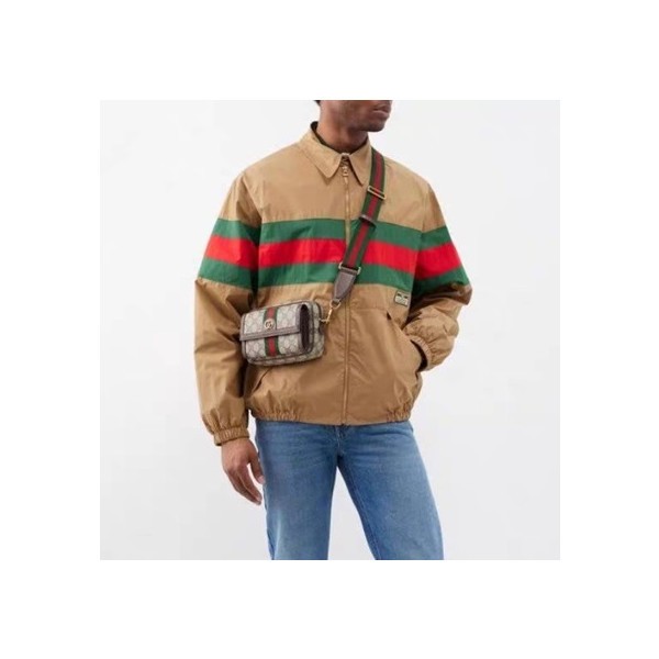 ❤구찌 남성 카키 집업 자켓 - Gucci Mens Khaki Jackets - Gu905x