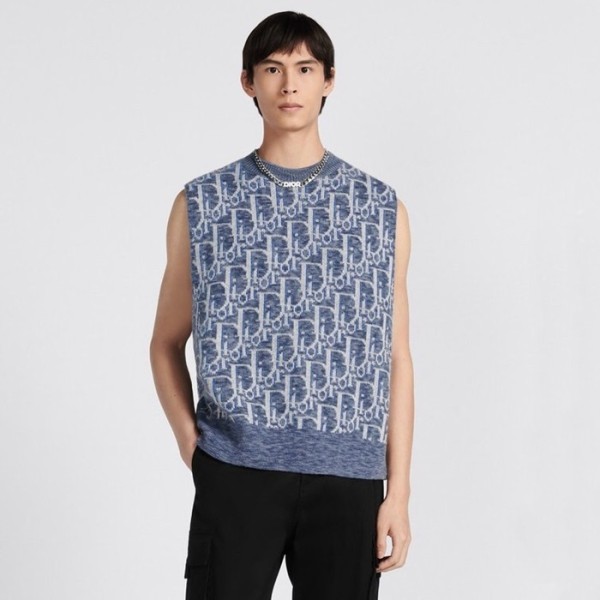 ❤디올 남성 네이비 베스트 - Dior Mens Navy Vest - di595x