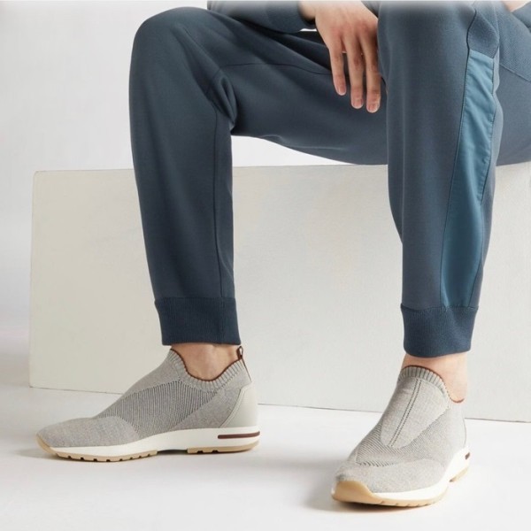 ❤로로피아나 남성 그레이 로퍼 - Loro Piana Mens Gray Loafer - lp14x