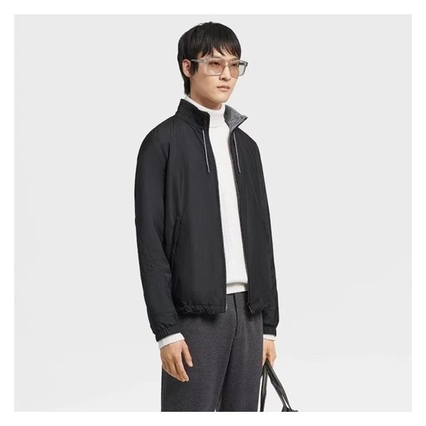 ❤에르메네질도 제냐 남성 블랙 양면 자켓 - Ermenegildo Zegna Mens Black Jackets - ze102x