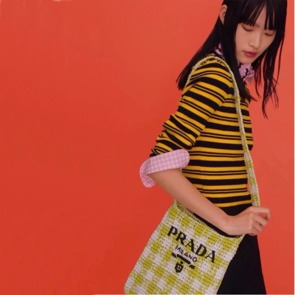 ❤프라다 여성 그린 라탄백 - Prada Womens Green Shoulder Bag - pr659x