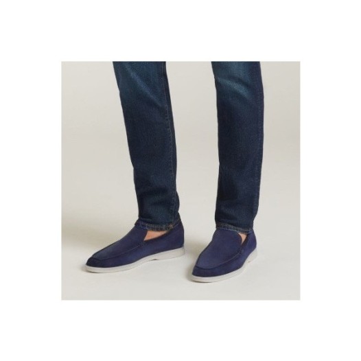 ❤로로피아나 남성 네이비 로퍼 - Loro Piana Mens Navy Loafer - lp17x