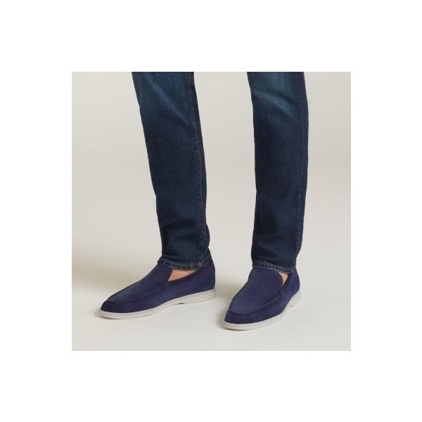 ❤로로피아나 남성 네이비 로퍼 - Loro Piana Mens Navy Loafer - lp17x