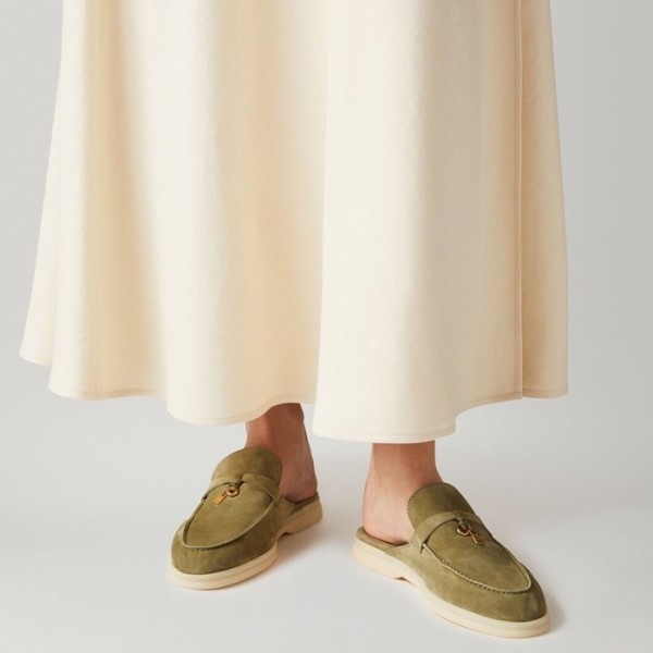 ❤로로피아나 여성 그린 블로퍼 - Loro Piana Womens Green Bloafer - lp19x