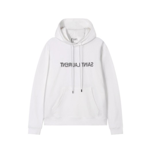 ❤입생로랑 남성 캐쥬얼 화이트 후드티 - Saint laurent Mens White Hoodie - ysl415x