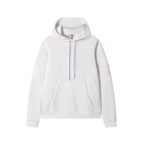 ❤입생로랑 남성 캐쥬얼 화이트 후드티 - Saint laurent Mens White Hoodie - ysl418x