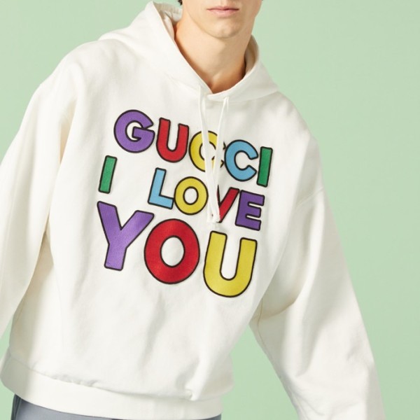 ❤구찌 남/녀 트렌디 화이트 후드티 -  Gucci Unisex White Hoodie - gu918x