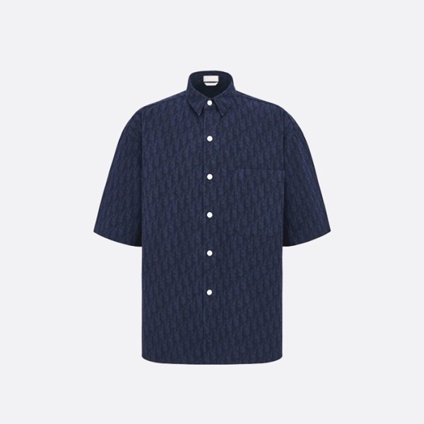 ❤디올 남성 네이비 반팔 셔츠 - Dior Mens Navy Shirts - di618x