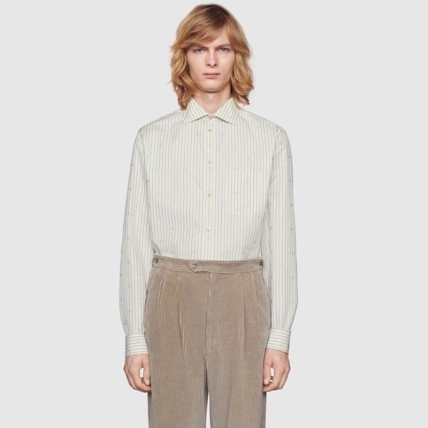 ❤구찌 남성 트렌디 아이보리 셔츠 - Gucci Mens Ivory Shirts - gu929x