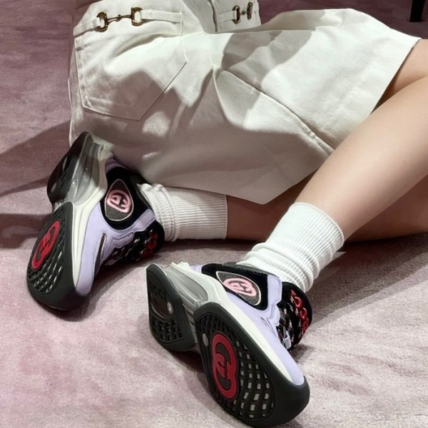 ❤구찌 남/녀 GG 퍼플 라이톤 - Gucci Unisex Purple Sneakers- gu943X