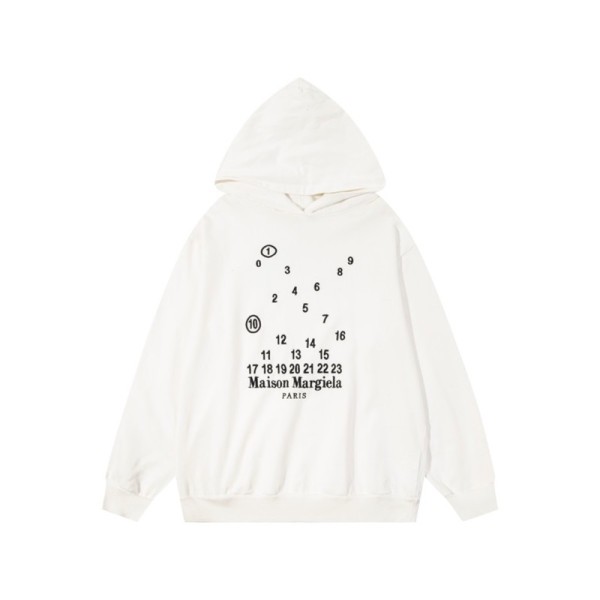 ❤메종마르지엘라 남성 화이트 후드티 - Maison margiela Mens White Hoodie - mai208x