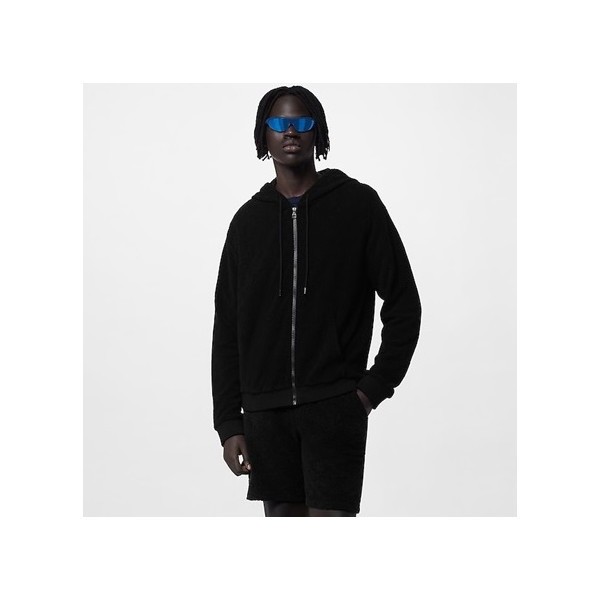 ❤루이비통 남성 블랙 집업 후드티 - Louis vuitton Mens Black Hoodie - lv1734x