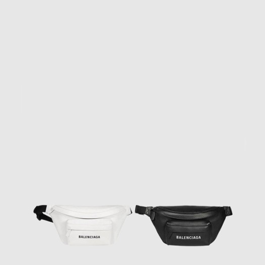 ❤발렌시아가  남/녀 에브리데이 레더 벨트 백 【매장-190만원대】  - Balenciaga Unisex Black Hip Sack - ba577x
