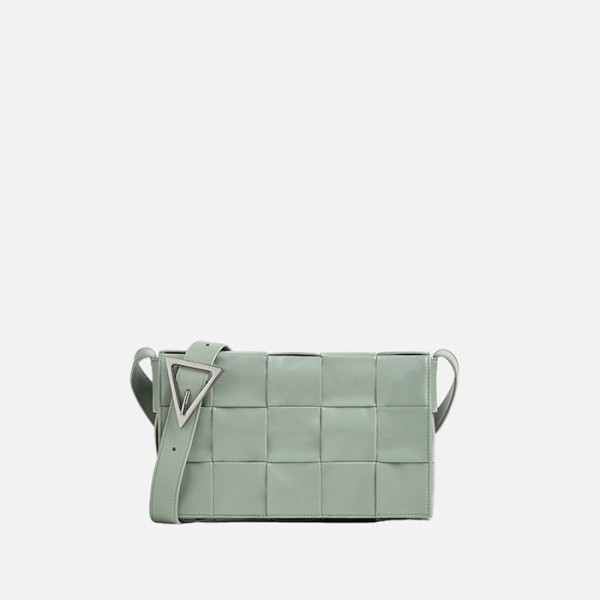 ❤보테가베네타 남/녀 미디움 인트레치아토 레더 카세트 【매장-400만원대】 - Bottega Veneta Unisex Mint Cross Bag - bv128x