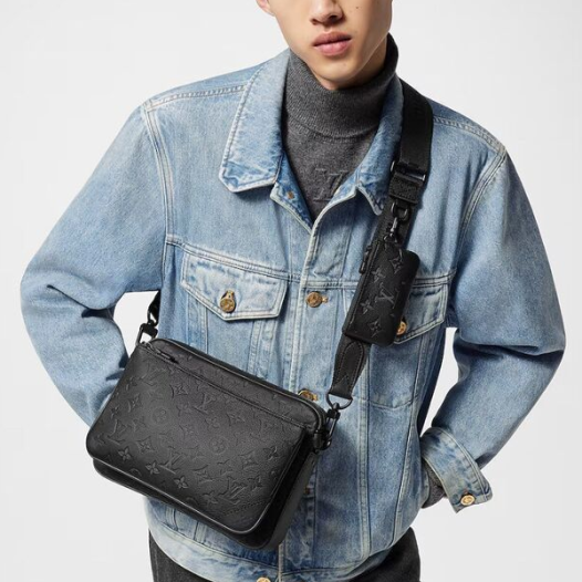 ★루이비통 남성 트리오 메신저 크로스백 M46602 - Louis vuitton Mens Black Cross Bag - lv1785x
