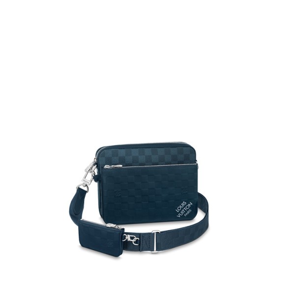 ❤루이비통 남성 트리오 메신저 다미에 M40438 【매장-330만원대】 - Louis vuitton Mens Blue Cross Bag - lv1787x