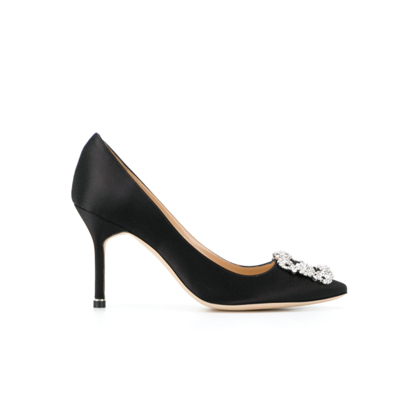 ❤마놀로블라닉 여성 한기시 90 새턴 펌프스 【매장-200만원대】 - Manolo Blahnik Womens Black Pumps- mb01x