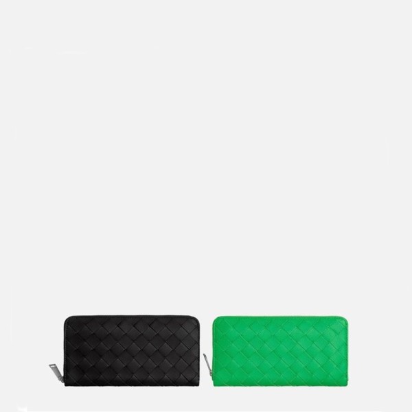 ❤보테가베네타 남성 카프스킨 인트레치아토 지퍼 어라운드 투톤 지갑 【매장-170만원대】 - Bottega Veneta Mens Zippy Wallets - bv138x