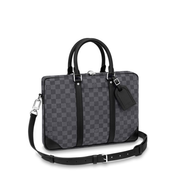 ❤루이비통 남성 포르트 도큐멍 보야주 PM N40445 【매장-310만원대】 - Louis vuitton Mens Black Tote Bag - lv1813x