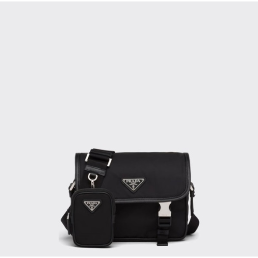 ❤프라다 남성 리나일론 및 사피아노 가죽 숄더 백 【매장-320만원대】 - Prada Mens Black Cross Bag - pr701x
