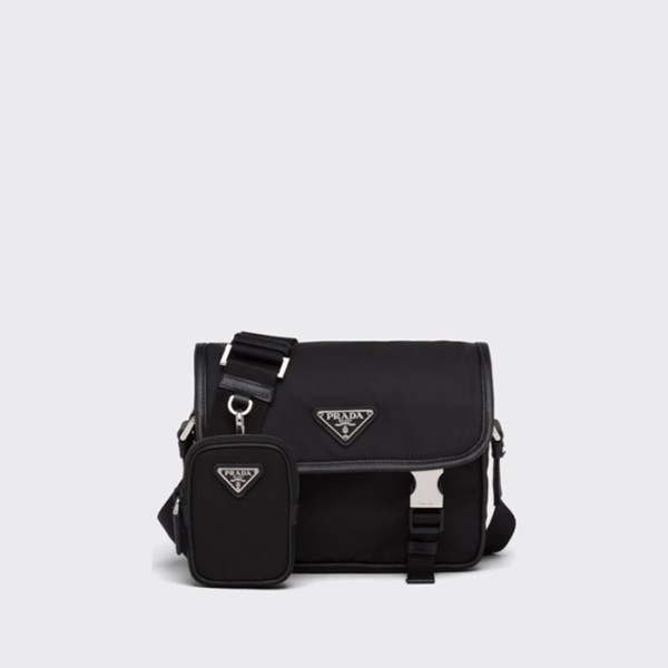 ❤프라다 남성 리나일론 및 사피아노 가죽 숄더 백 【매장-320만원대】 - Prada Mens Black Cross Bag - pr701x