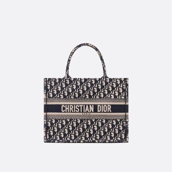 ❤디올 여성 오블리크 자수 북 토트백【매장-450만원대】 - Dior Womens Oblique Navy Book Tote - di656x