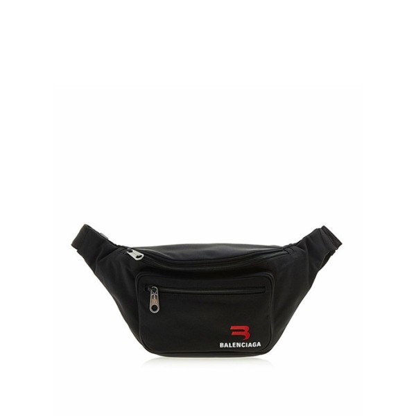 ❤발렌시아가 남성 뉴시그니처 3B 로고자수 리사이클 나일론 벨트백 【매장-150만원대】 - Balenciaga Mens Black Hip Sack- ba584x
