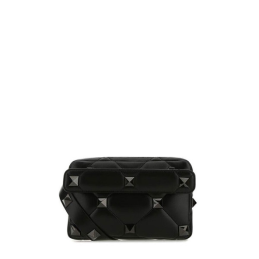 ❤발렌티노 여성 스몰 로만 스터드 나파 가죽 크로스바디백 【매장-400만원대】 - Valnentino Womens Black Pouch - va317x