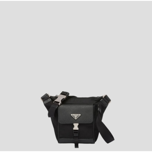 ❤프라다 남성 리나일론 및 사피아노 가죽 숄더 백2VH160【매장-200만원대】 - Prada Mens Black Cross Bag - pr705x