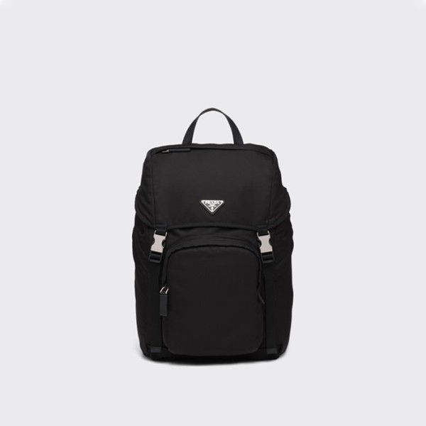 ❤프라다 남성 리나일론 및 사피아노 가죽 백팩 2VZ135【매장-300만원대】 - Prada Mens Black Backpack - pr706x