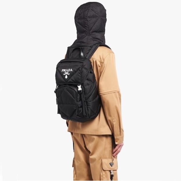 ❤프라다 남성 로고 장식 백팩 2VZ135【매장-345만원대】 - Prada Mens Black Backpack - pr707x