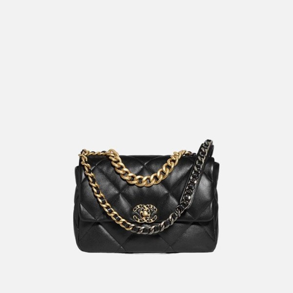 ❤샤넬 여성 램스킨 19백 【매장-1400만원대】 - Chanel Womens Black 19 Bag - ch507x