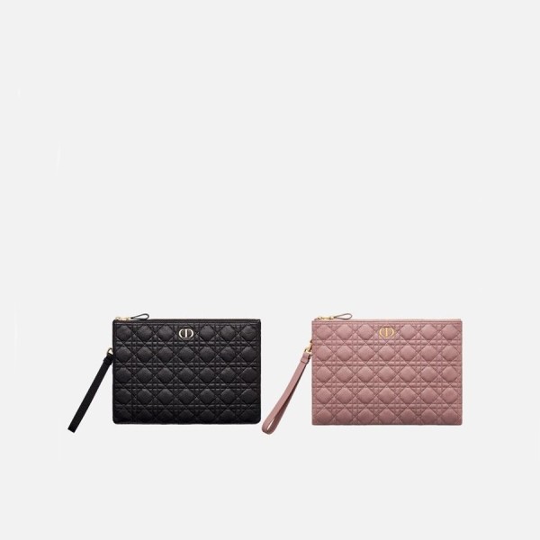 ❤디올 여성 까나쥬 카프스킨 카로 데일리 클러치 【매장-200만원대】 - Dior Womens Clutch Bag - di658x