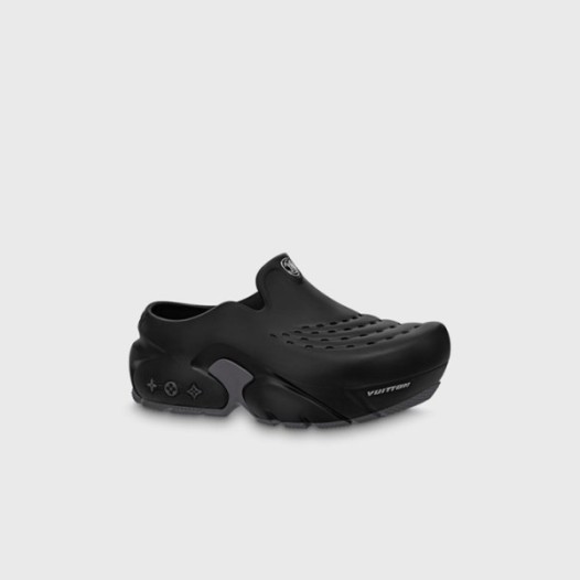 ❤루이비통 남성 LV 샤크 블랙 클로그 【매장-110만원대】 - Louis vuitton Mens Black Sandal - lv1833x
